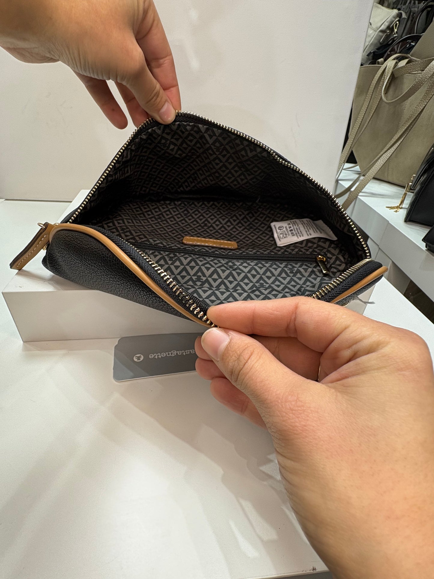 NOWOŚĆ NERKA Skóra ekologiczna LULU czarna