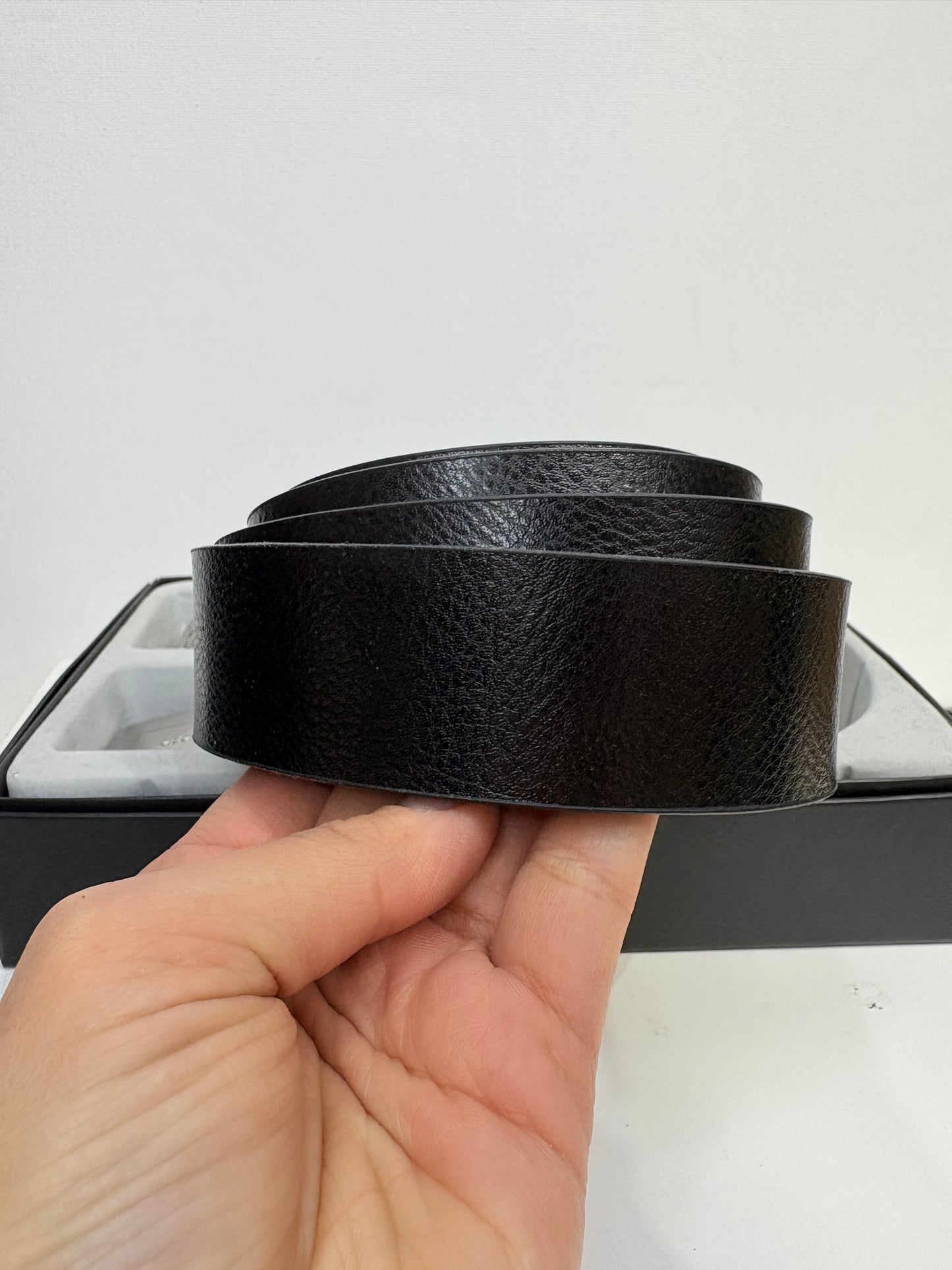 Nowość Zestaw męski, prezentowy pasek męski dwie klamry skóra naturalna