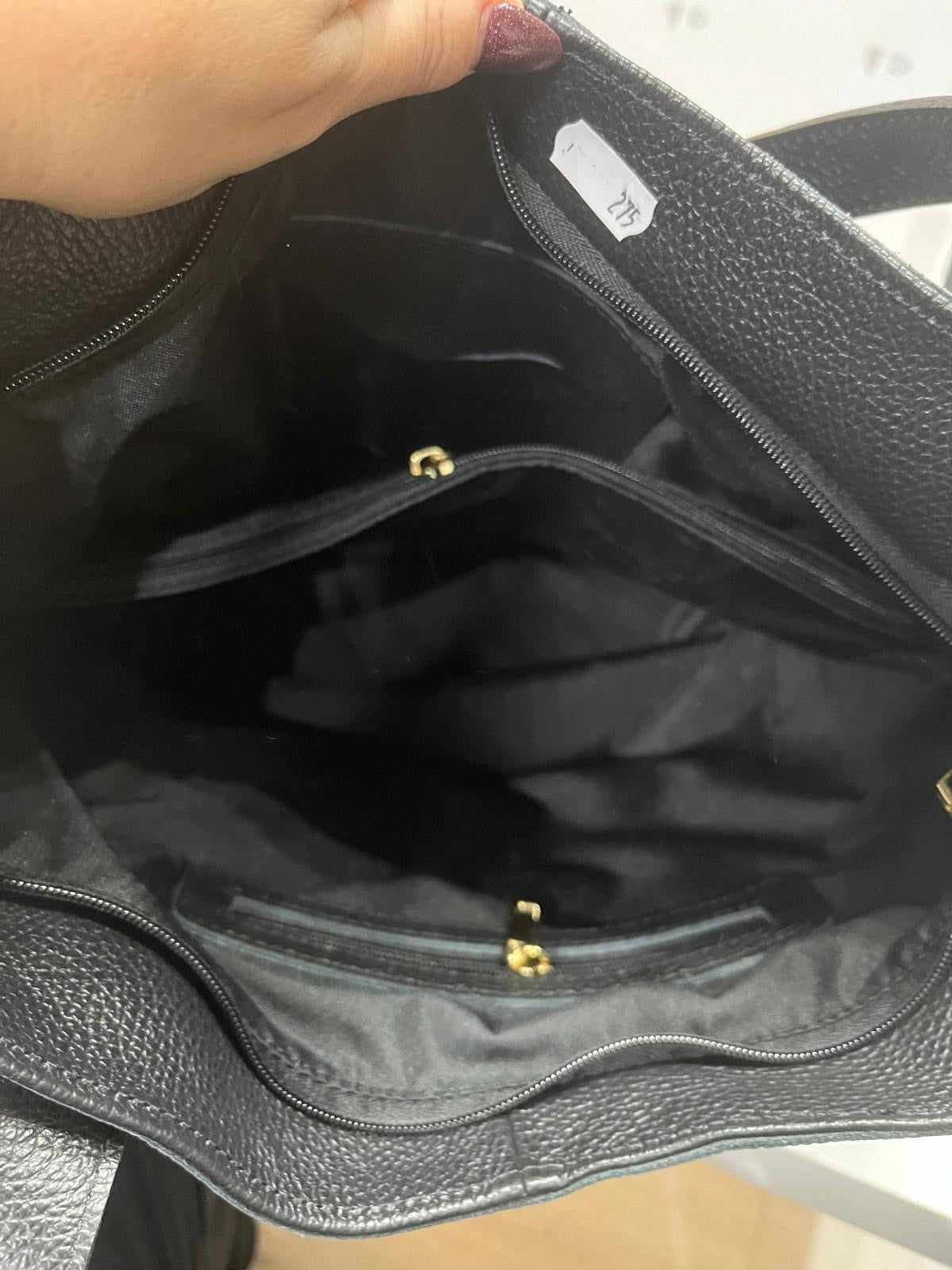 Nowość torebka skórzana VEZZE czarna