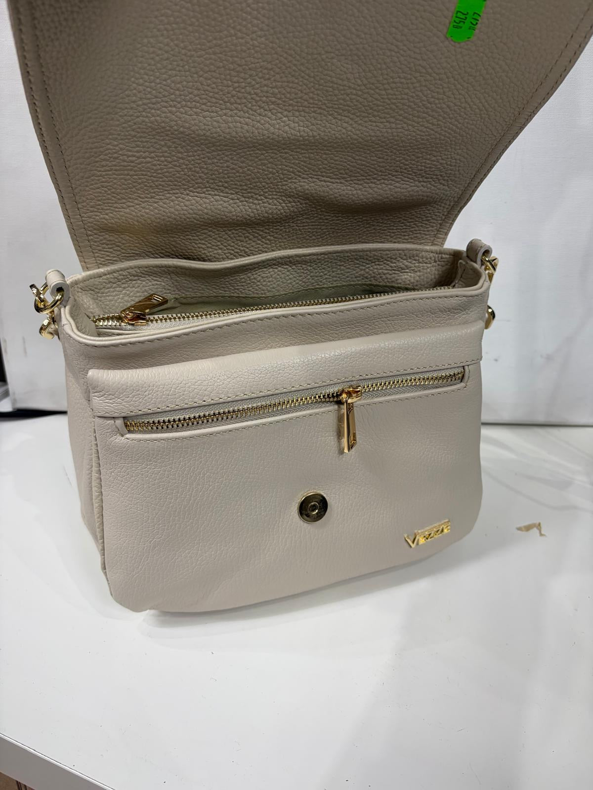 NOWOŚĆ Torebka Vezze skóra naturalna Zimny Beż