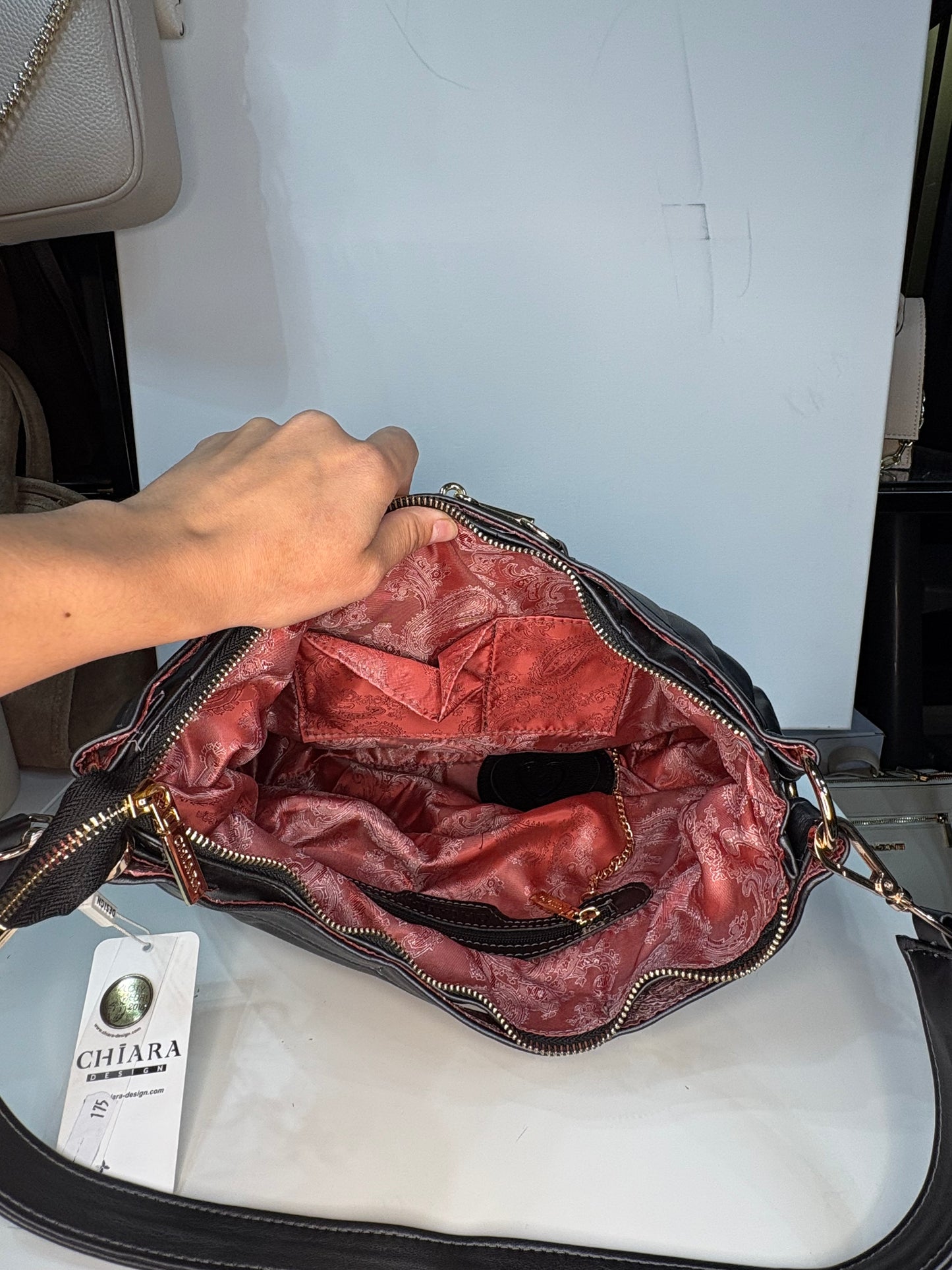 Torebka renomowanej polskiej firmy Chiara skóra ekologiczna czarna