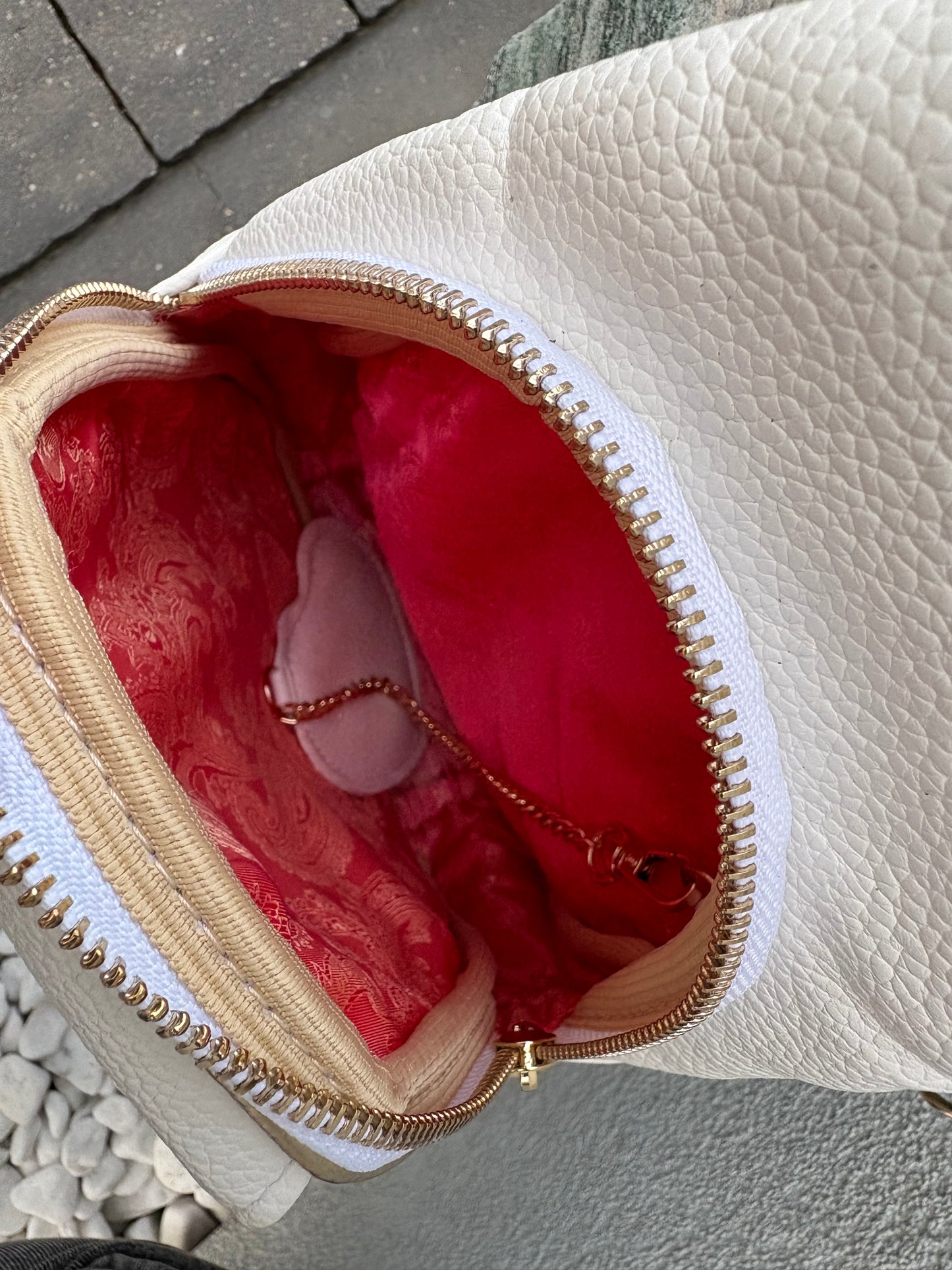 Chiara nerka plecak na ramię biały