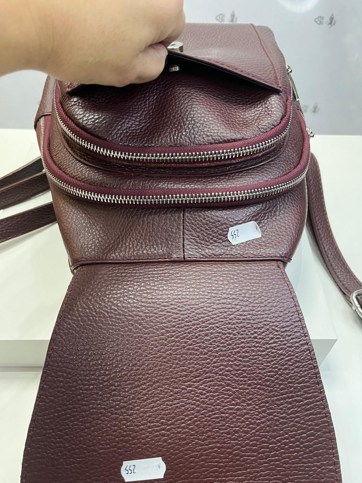 Nowość PLECAK italy SKÓRA bordo