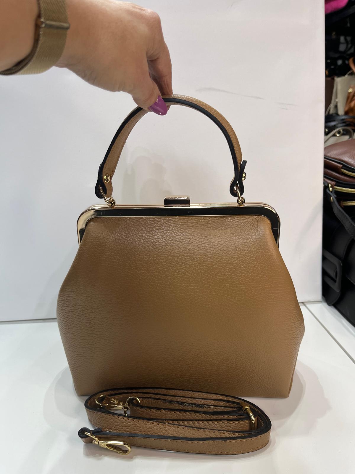 Nowość torebka skórzana VEZZE capucino