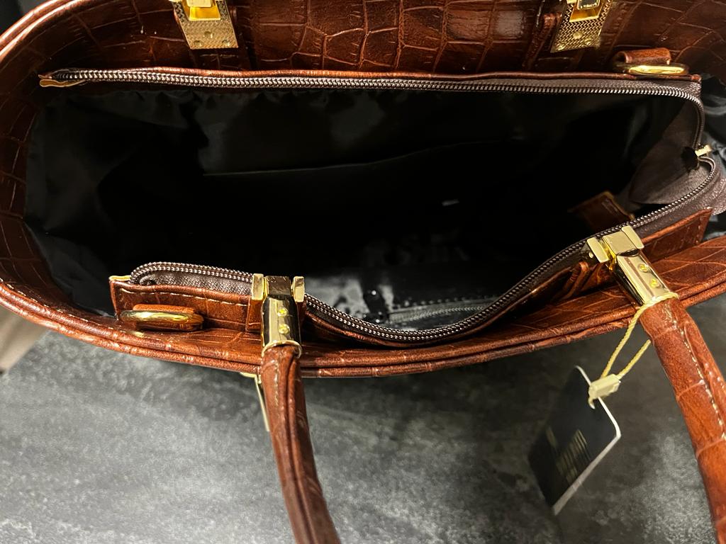 lasyczna elegancka torebka damska Massimo Contti kuferek A4