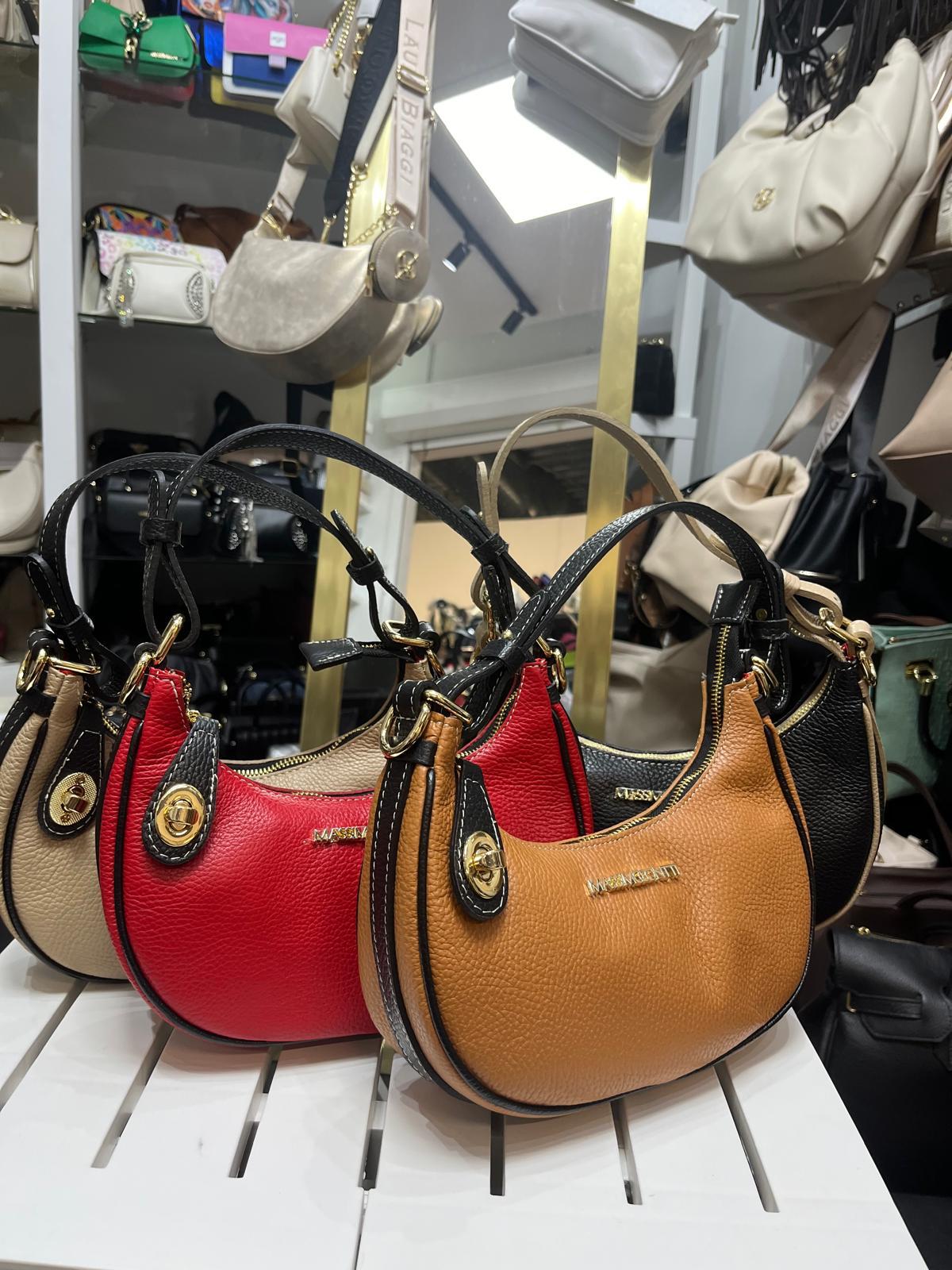 Massimo Contti torebka listonoszka skórzana CZERWONA