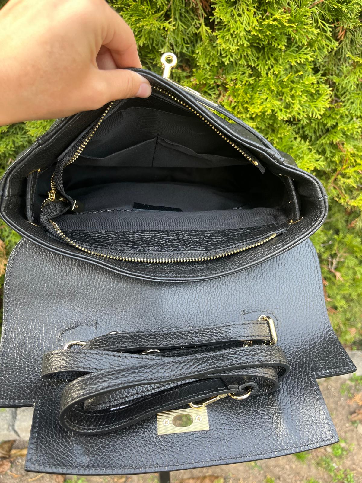 NOWOŚĆ Plecak skóra naturalna ITALY czarny