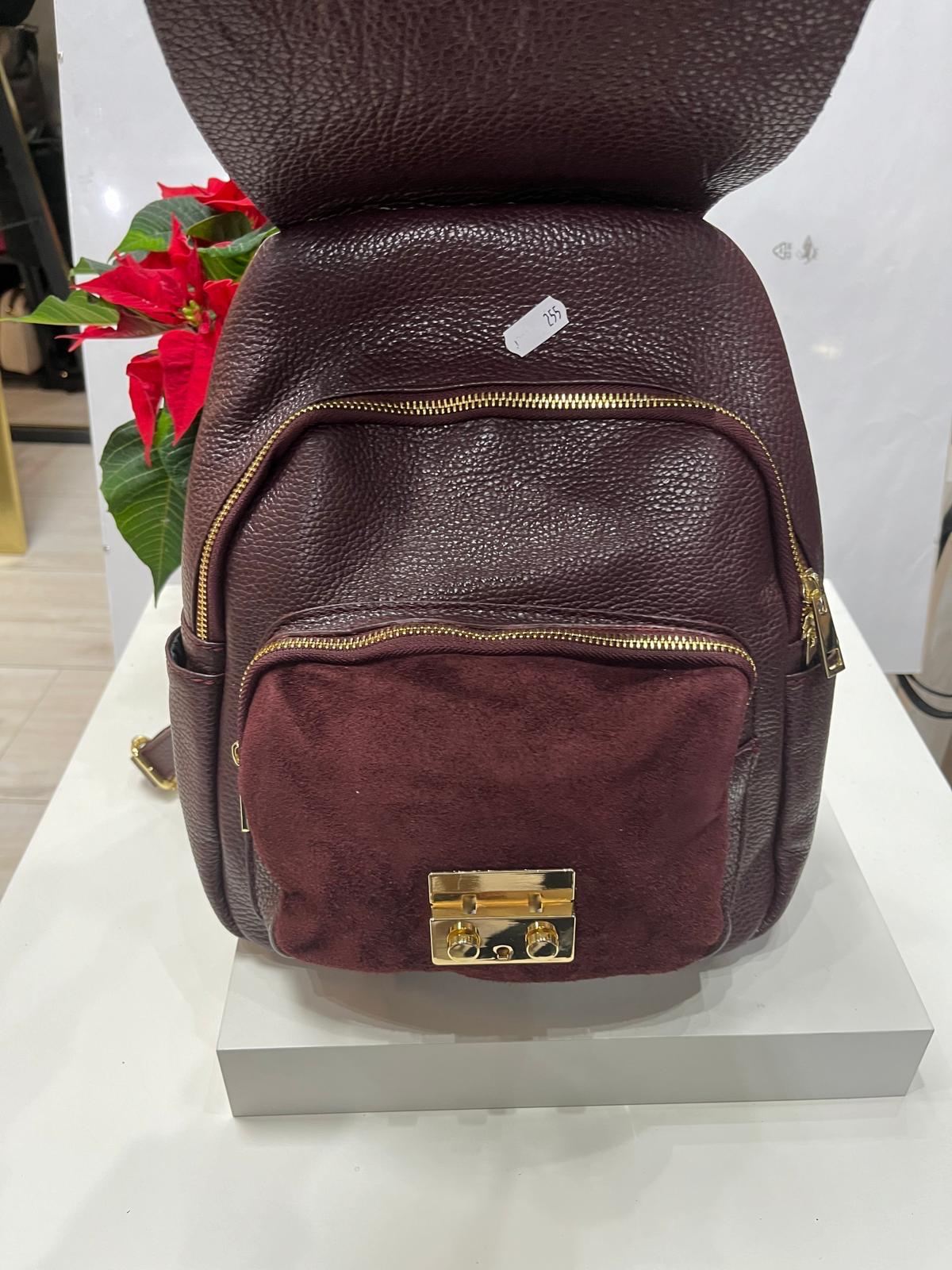 NOWOŚĆ Plecak skóra naturalna ITALY BORDO