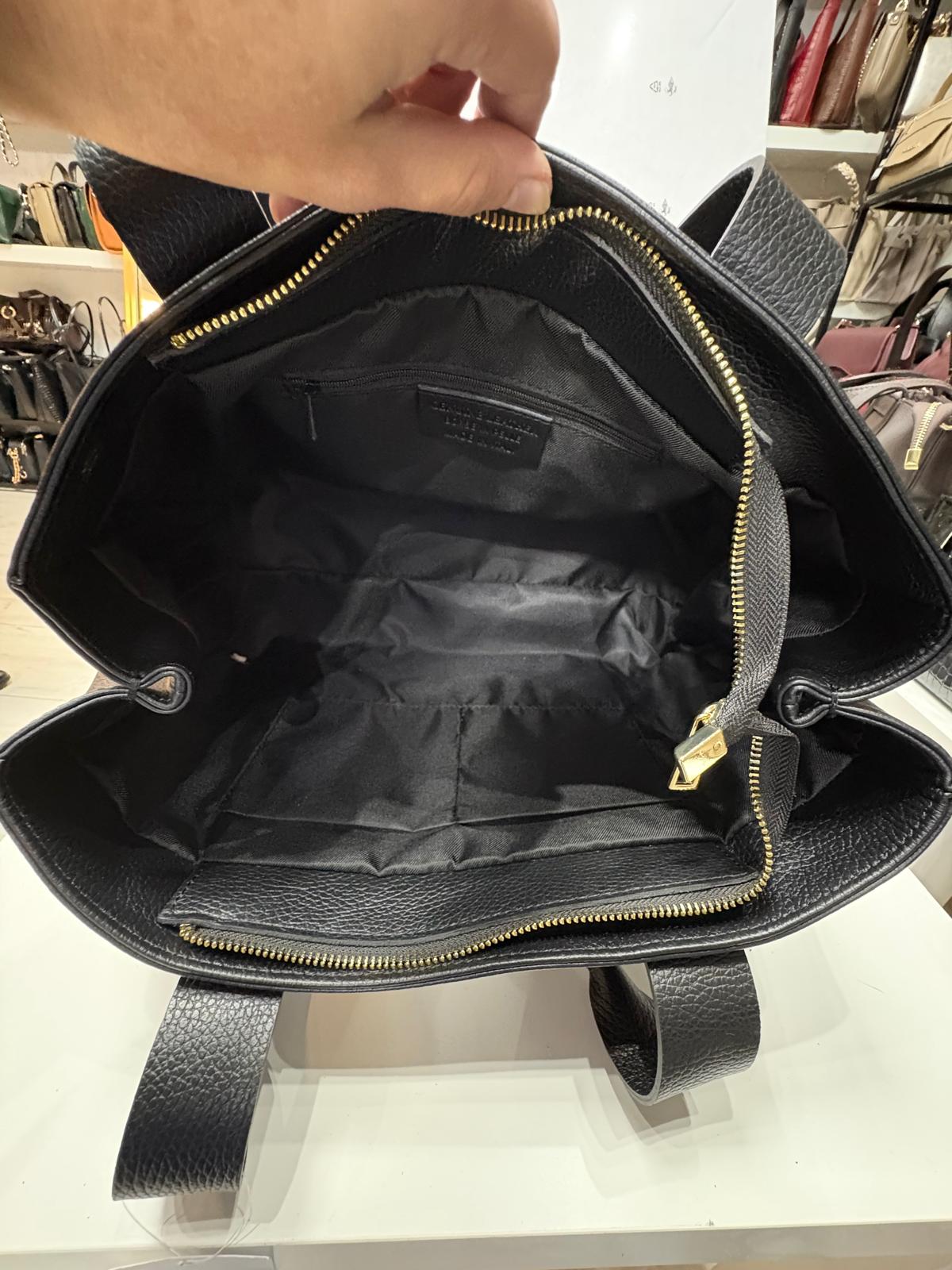 Nowość Piękna duża klasyczna Włoska torba, do ręki na ramię A4 skóra Vera Pelle VITALY