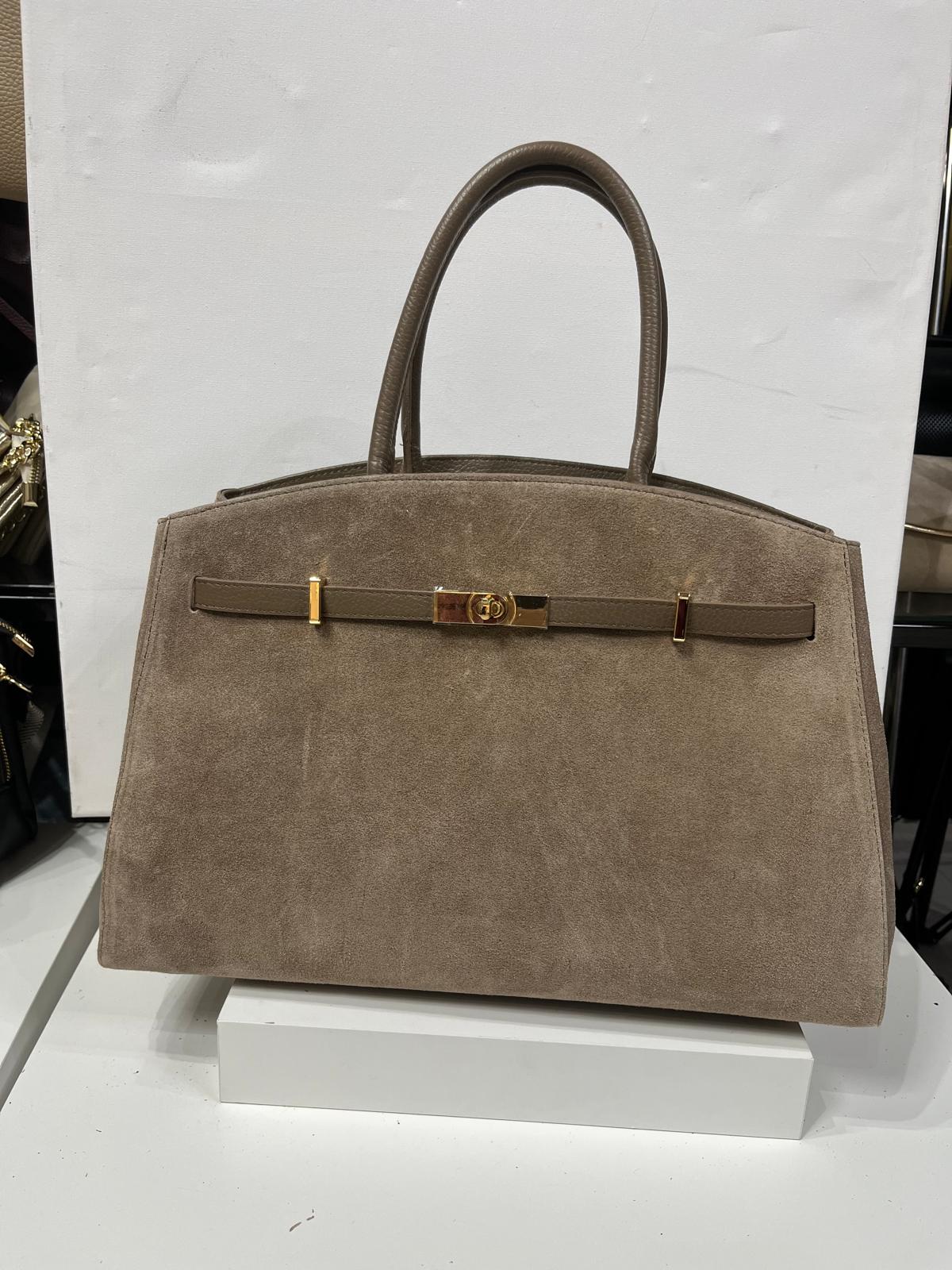 Nowość torebka zamsz naturalny VEZZE Fango