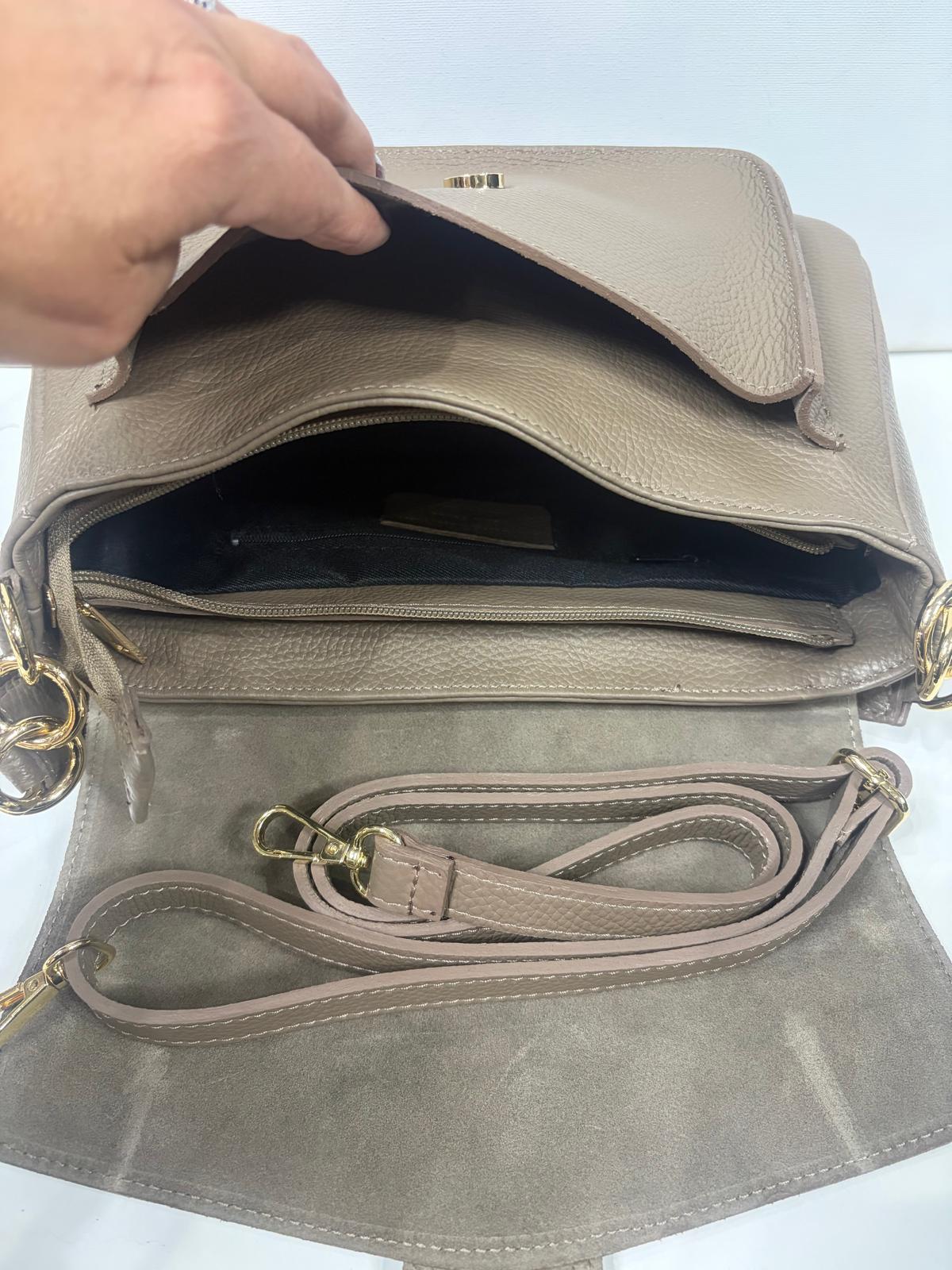 NOWOŚĆ VEZZE skóra naturalna Taupe