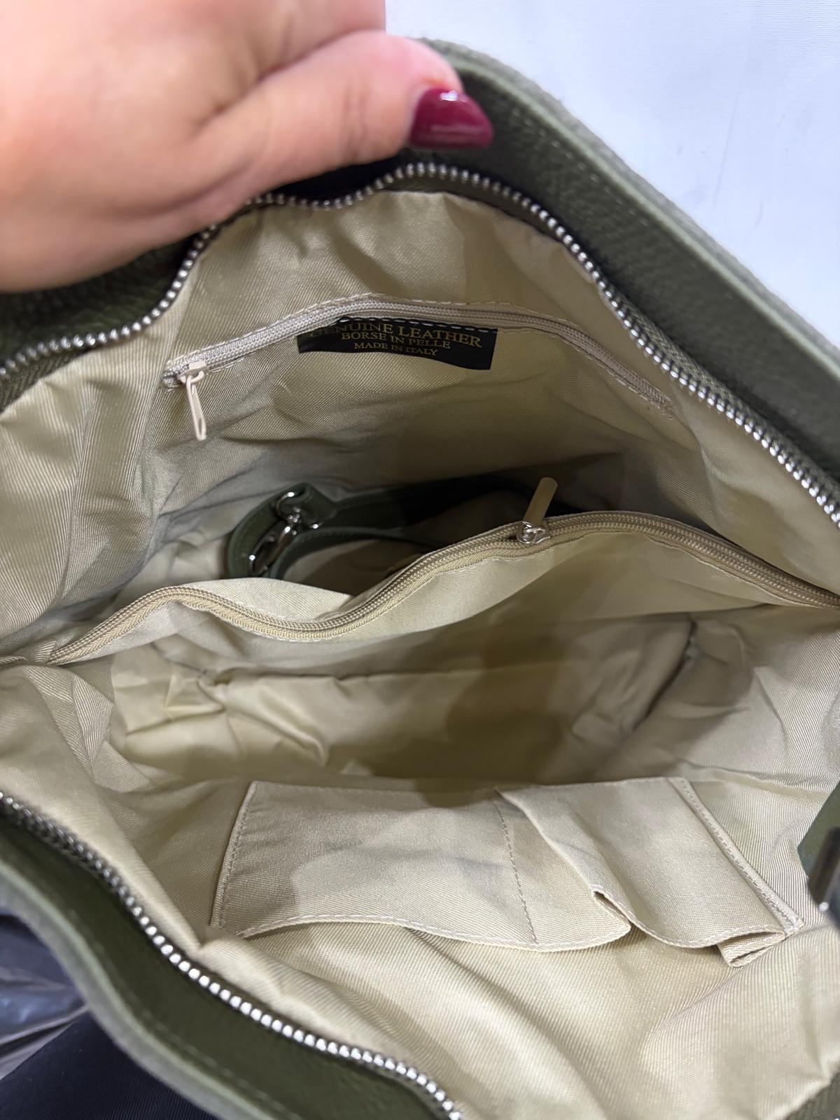 NOWOŚĆ Torebka Vezze zamsz naturalny Granat