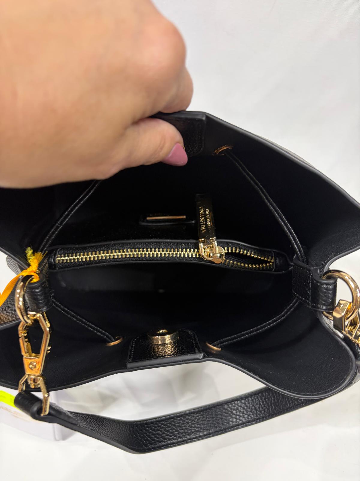 NOWOŚĆ Torebka skóra ekologiczna VALENTINO Czarna