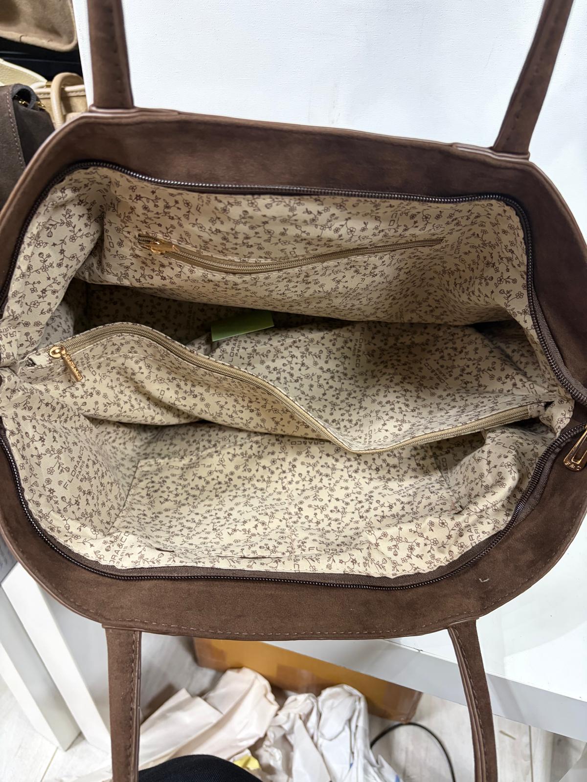 NOWOŚĆ torebka Flora&co skora ekologiczna Brązowa