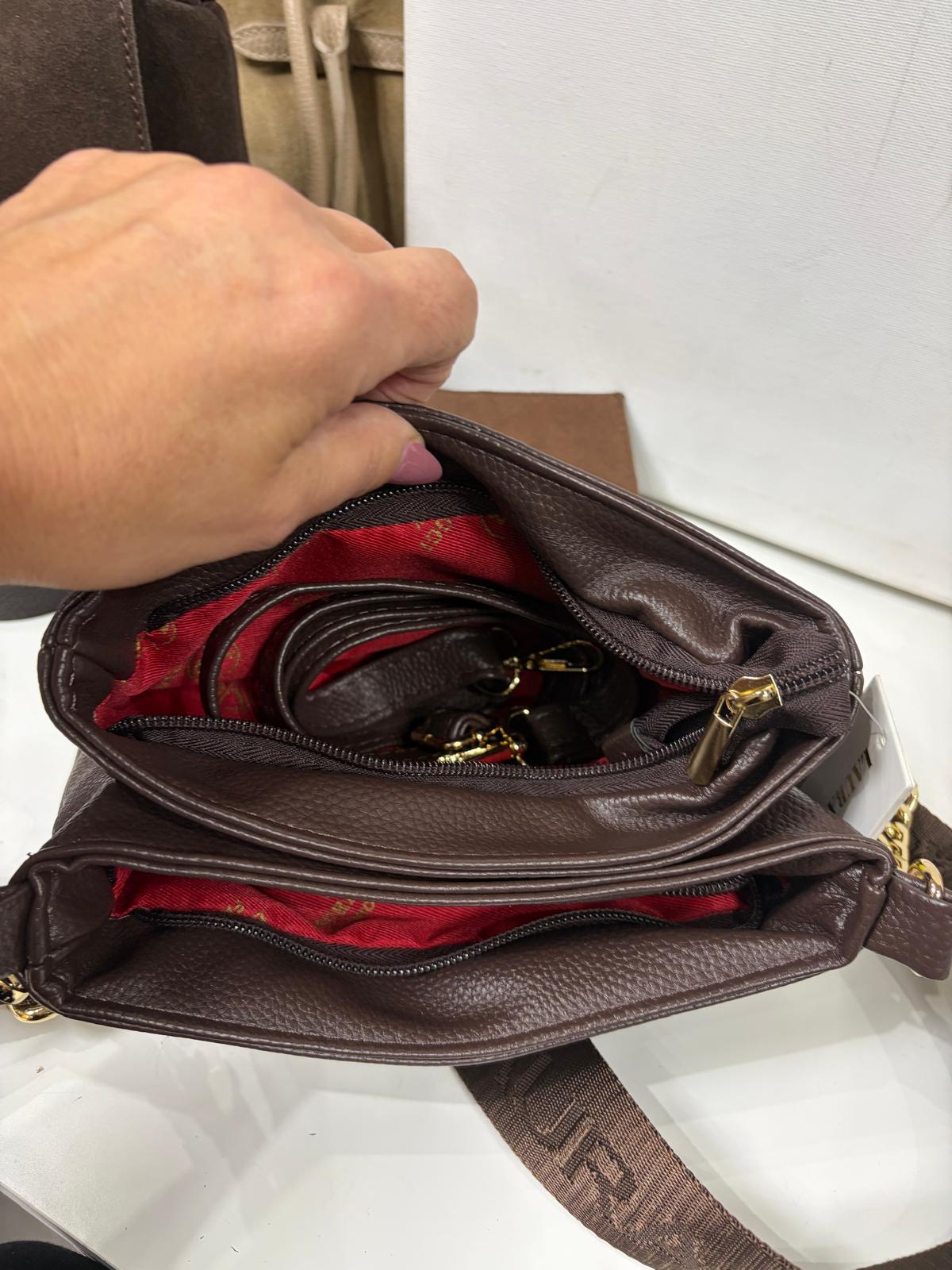 NOWOŚĆ Laura Biaggi skóra ekologiczna Czekolada