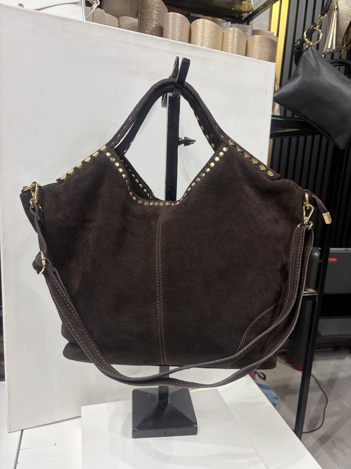 NOWOŚĆ VEZZE zamsz naturalny czekolada