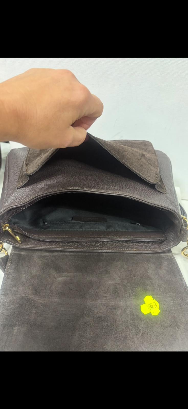 NOWOŚĆ VEZZE skóra naturalna zamsz naturalny czekolada