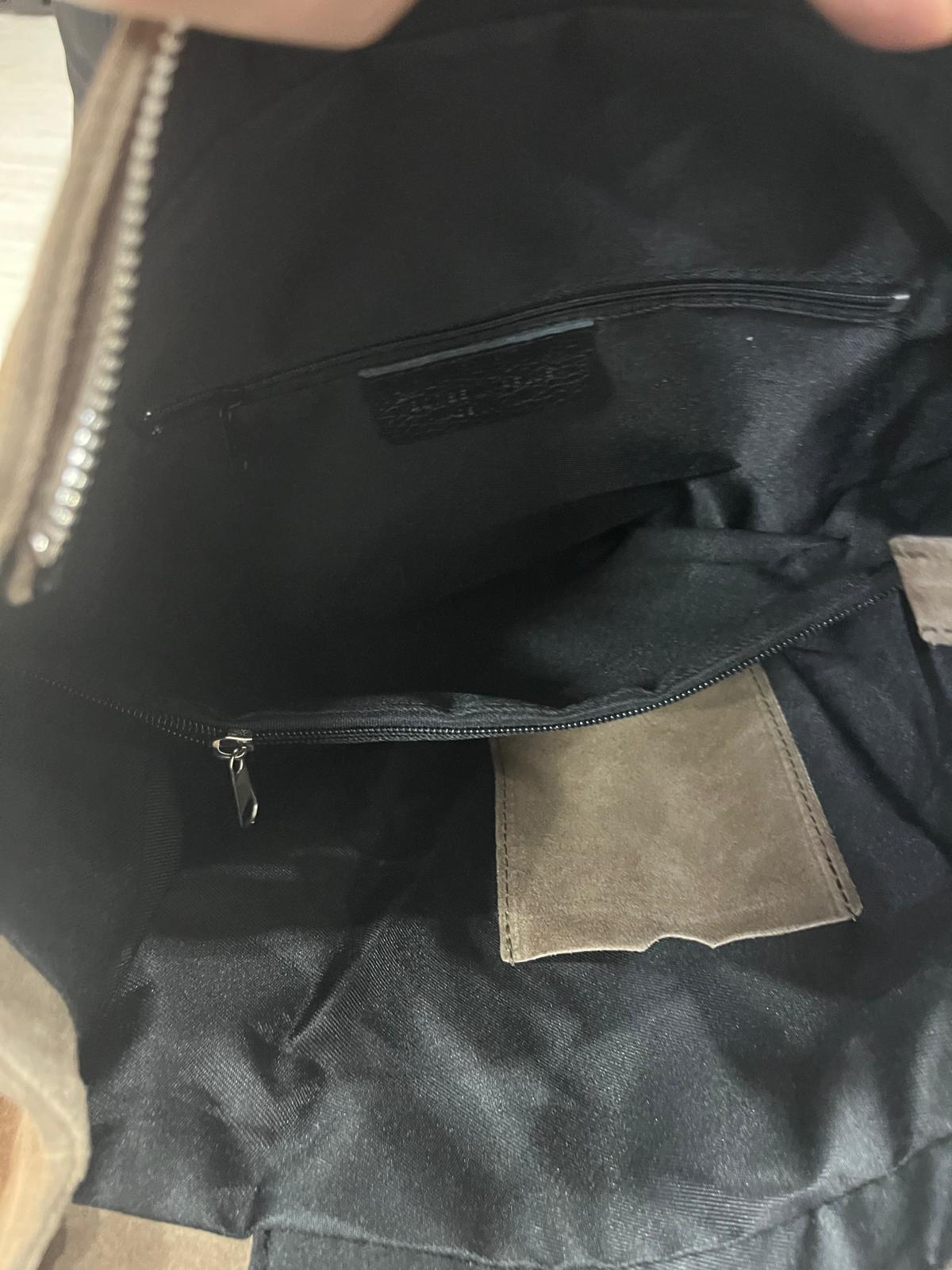 Nowość VEZZE torebka naturalny zamsz TAUPE