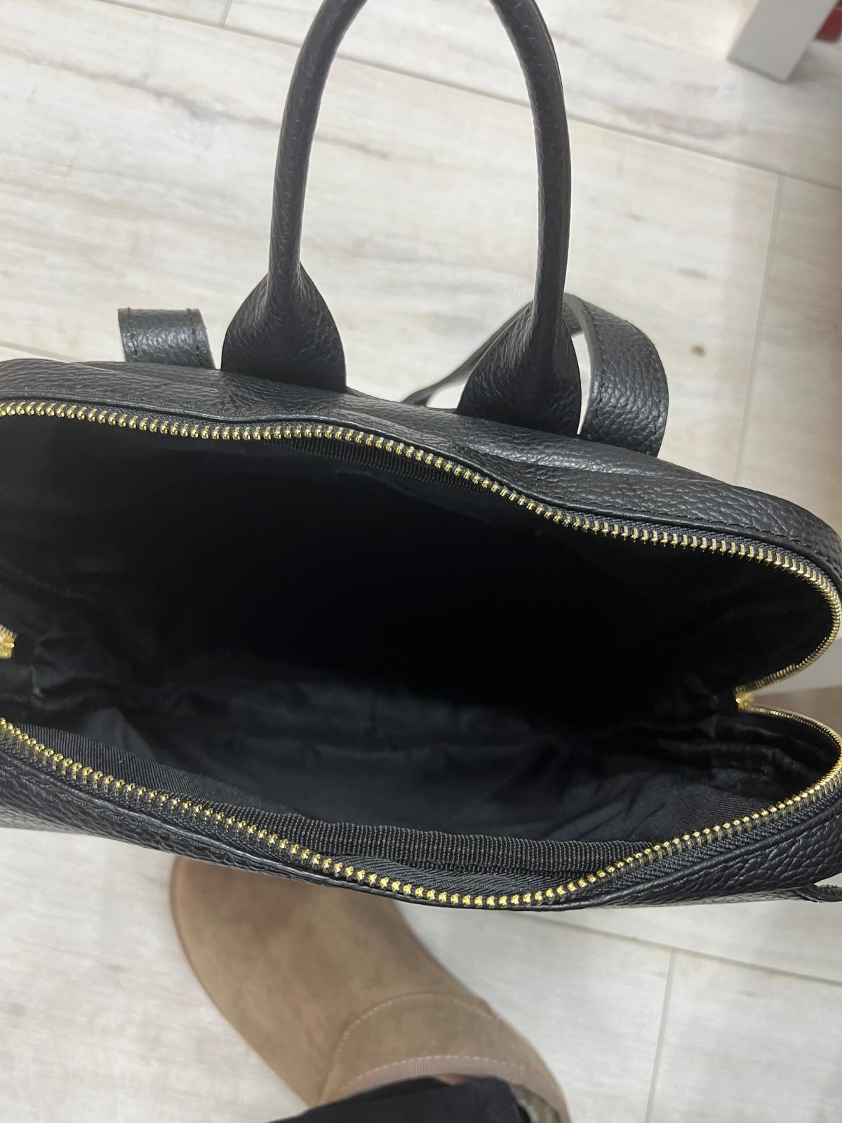 NOWOŚĆ vezze plecak Skóra naturalna czarny