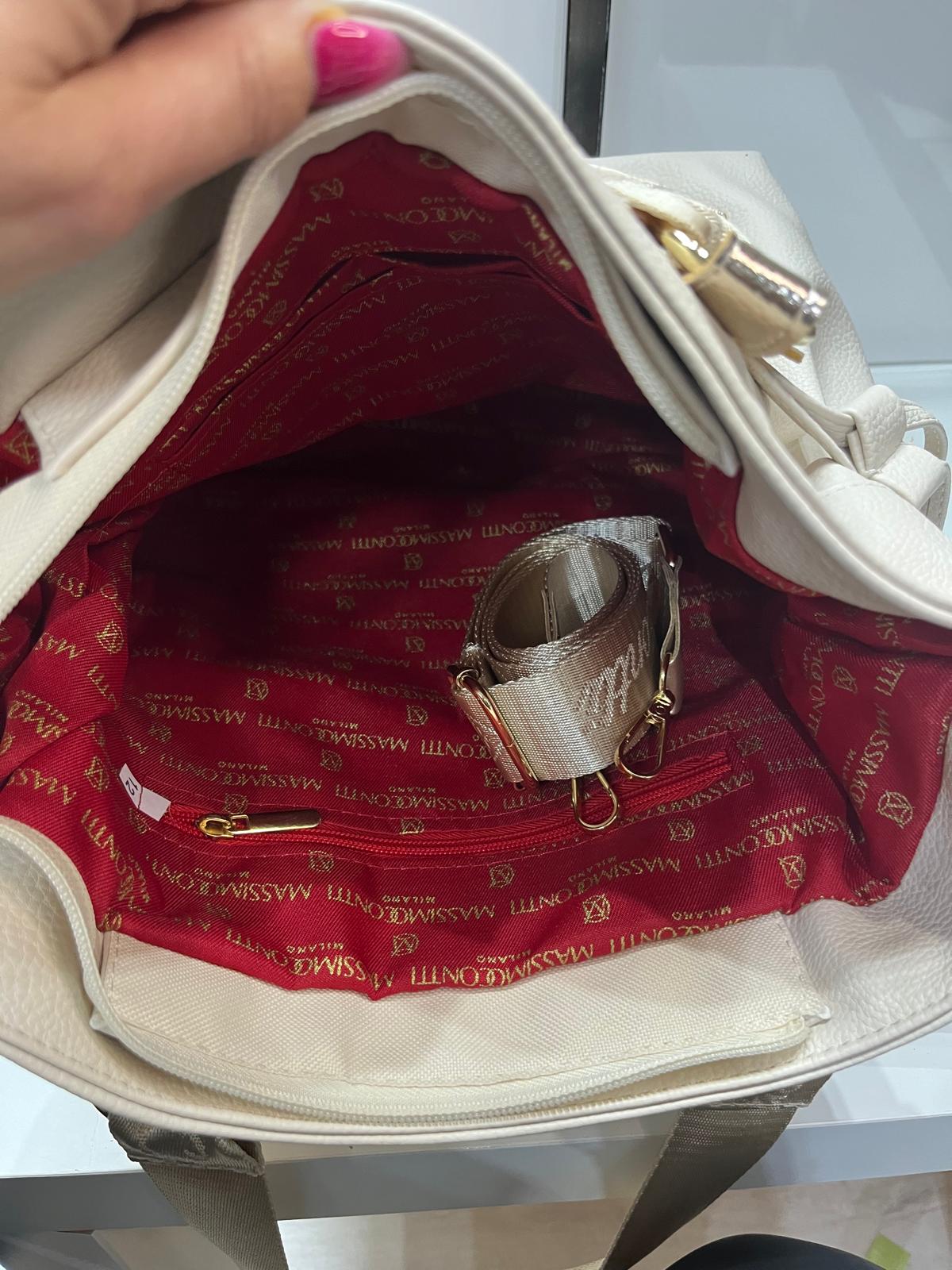 Laura Biaggi torba shopper JASNY BEŻ