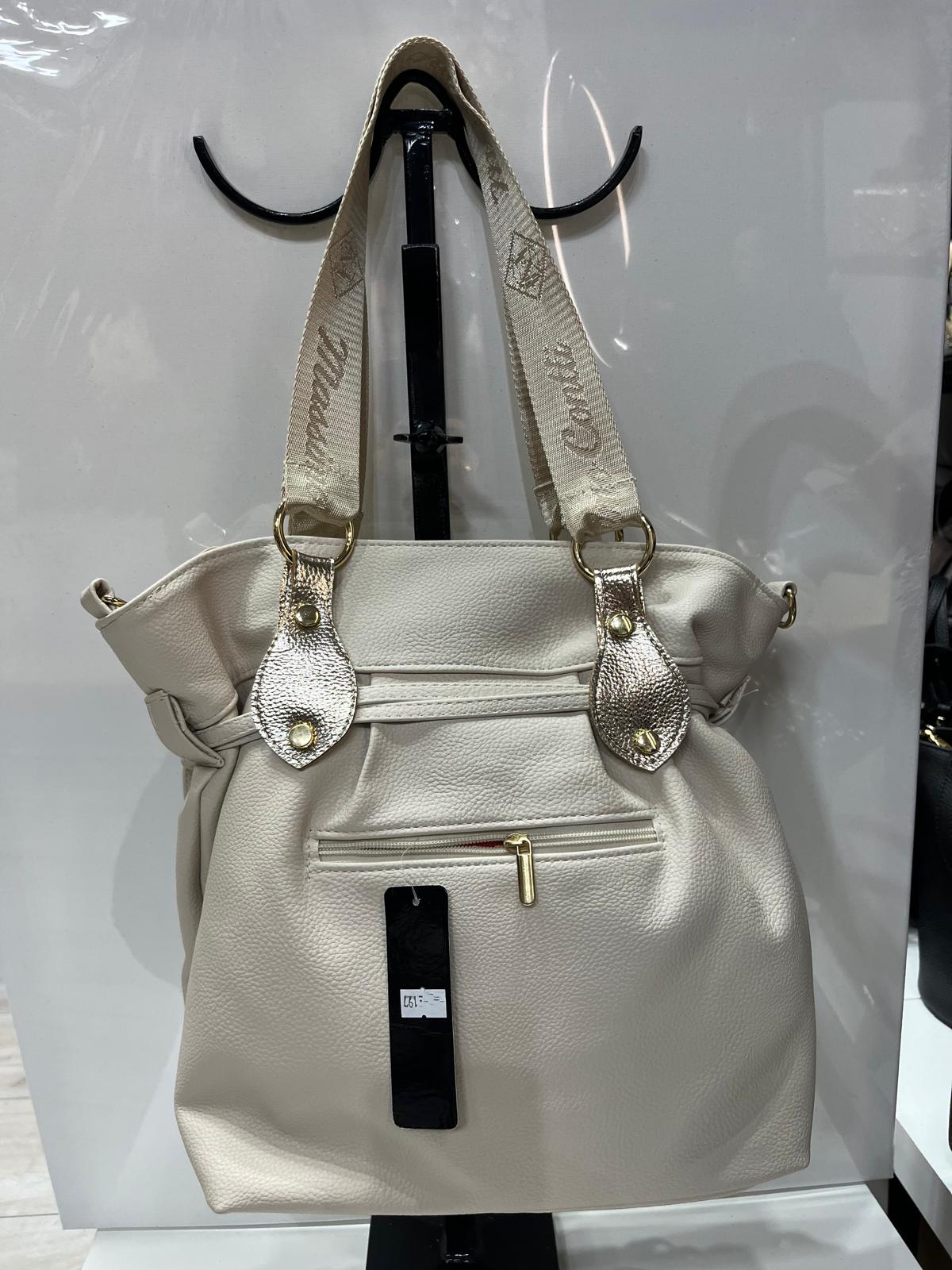 Laura Biaggi torba shopper JASNY BEŻ