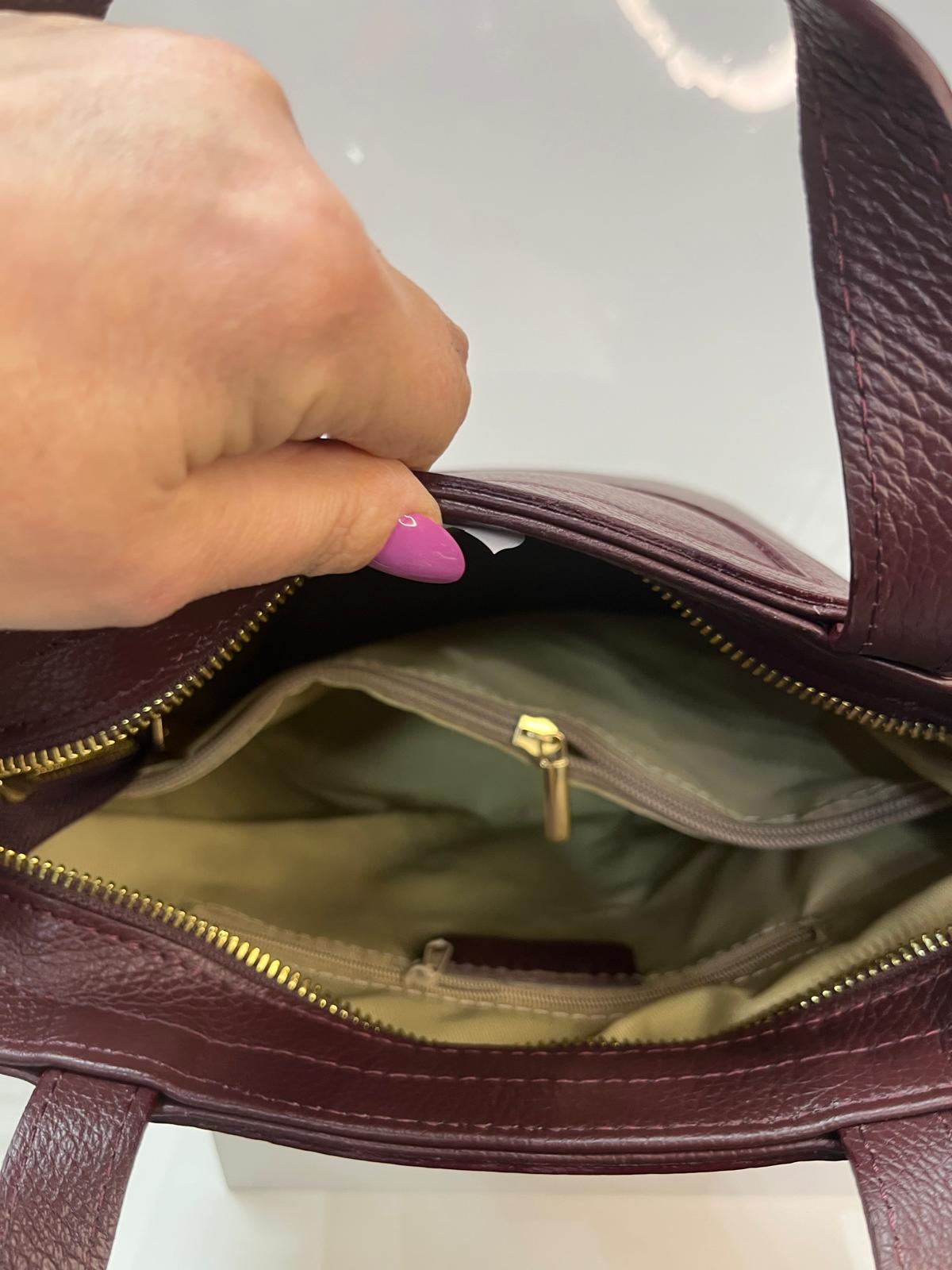 NOWOŚĆ VEZZE Torebka BORDO