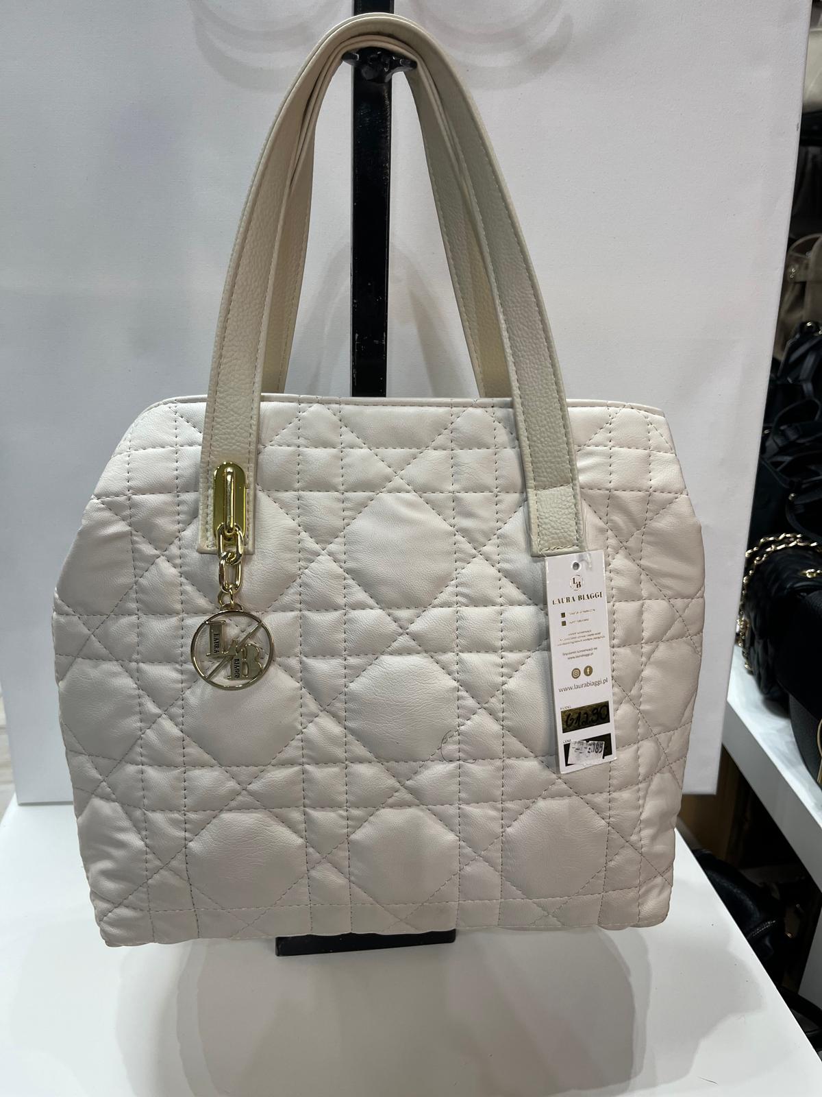LAURA BIAGGI PIKOWANA Shopperka biała