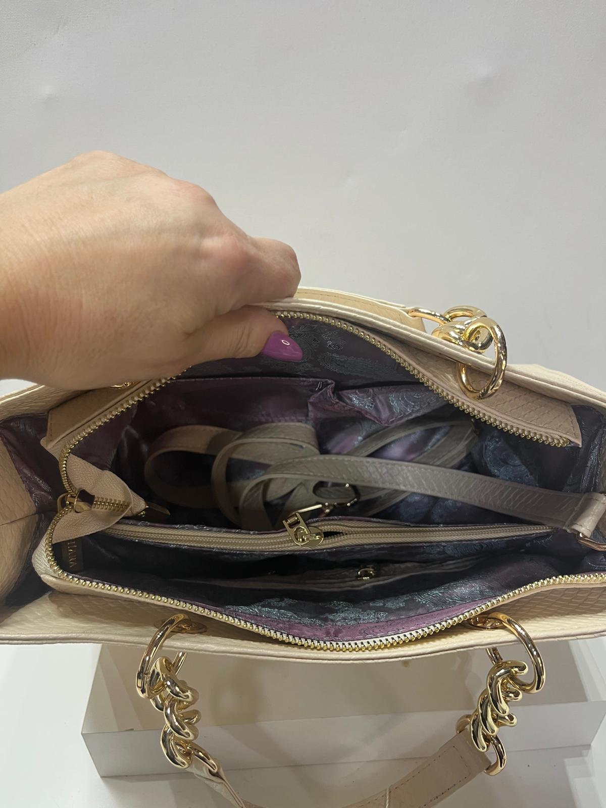 NOWOŚĆ Torebka Chiara. Jasny Beż