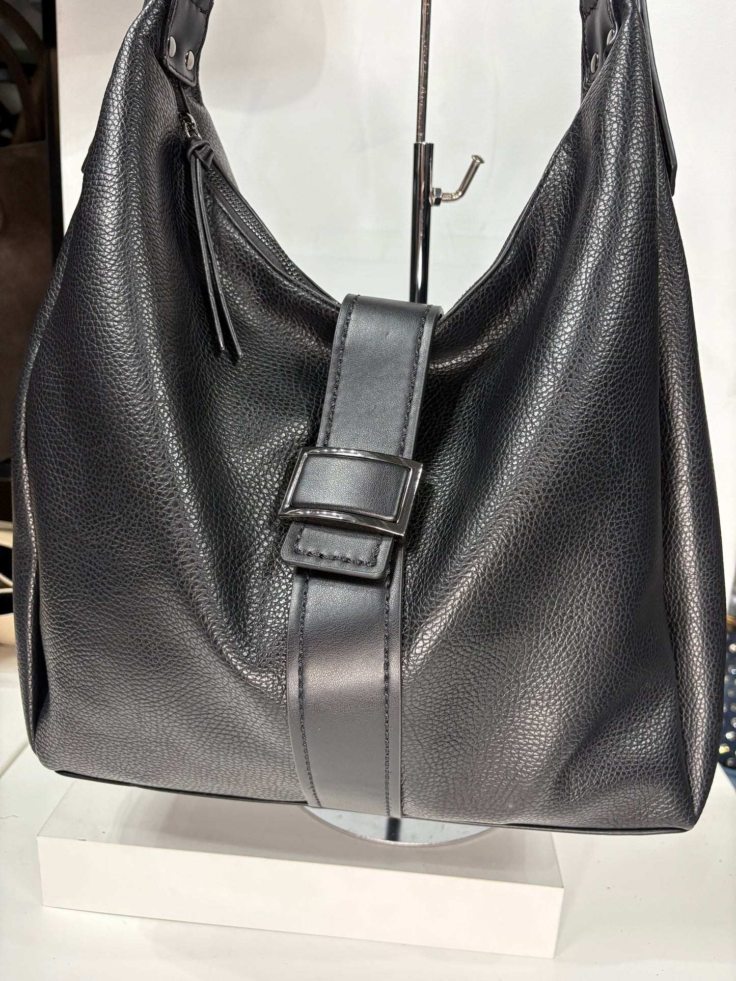 NOWOŚĆ TOREBKA czarna worek skóra ekologiczna