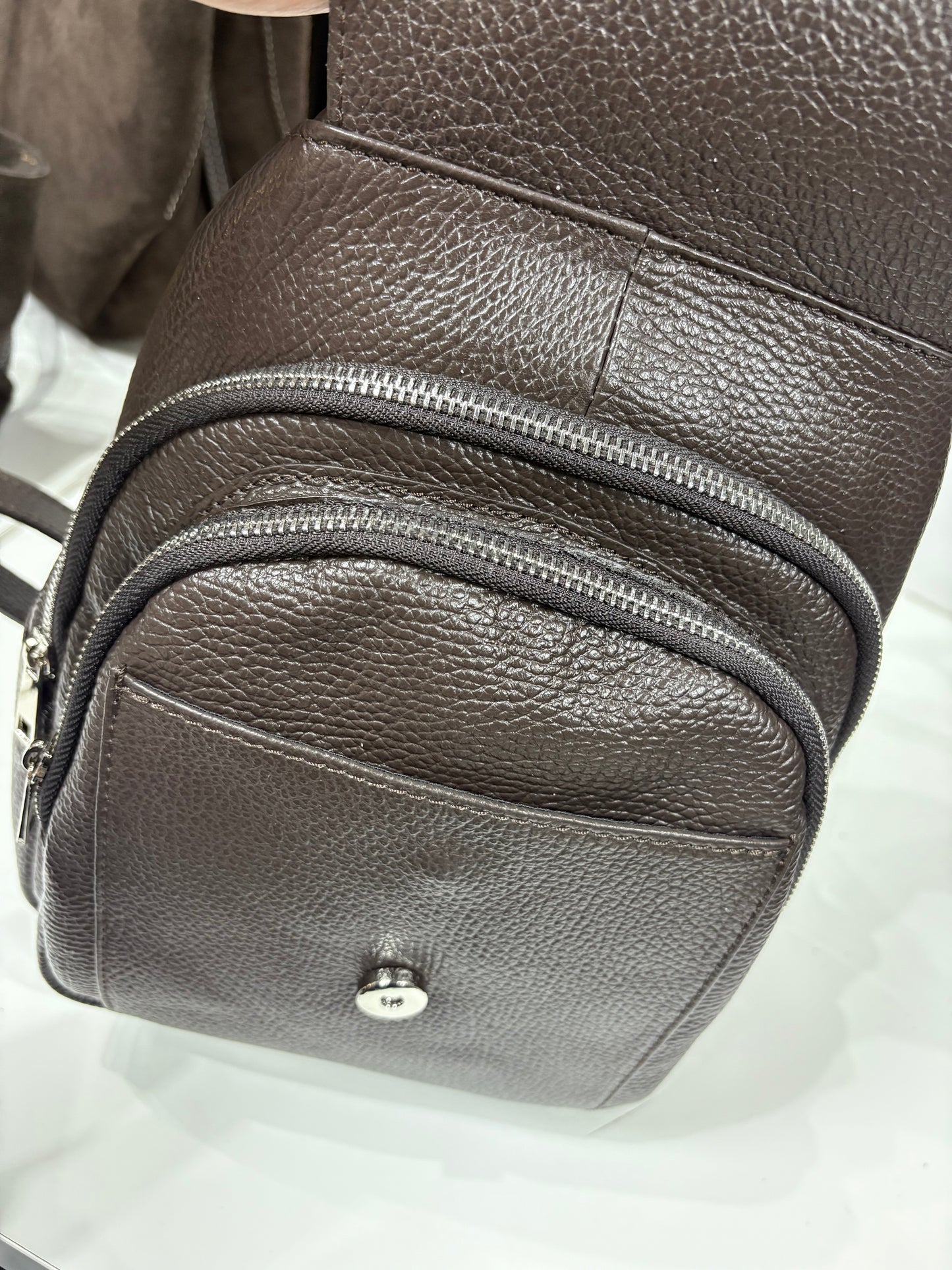 NOWOŚĆ plecak VEZZE skóra naturalna brąz