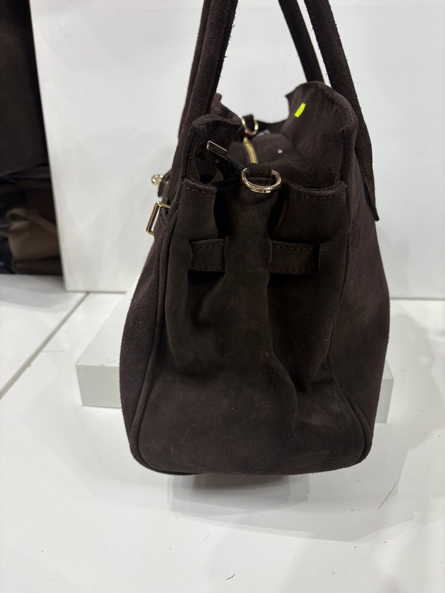 NOWOŚĆ VEZZE  zamsz naturalny czekolada