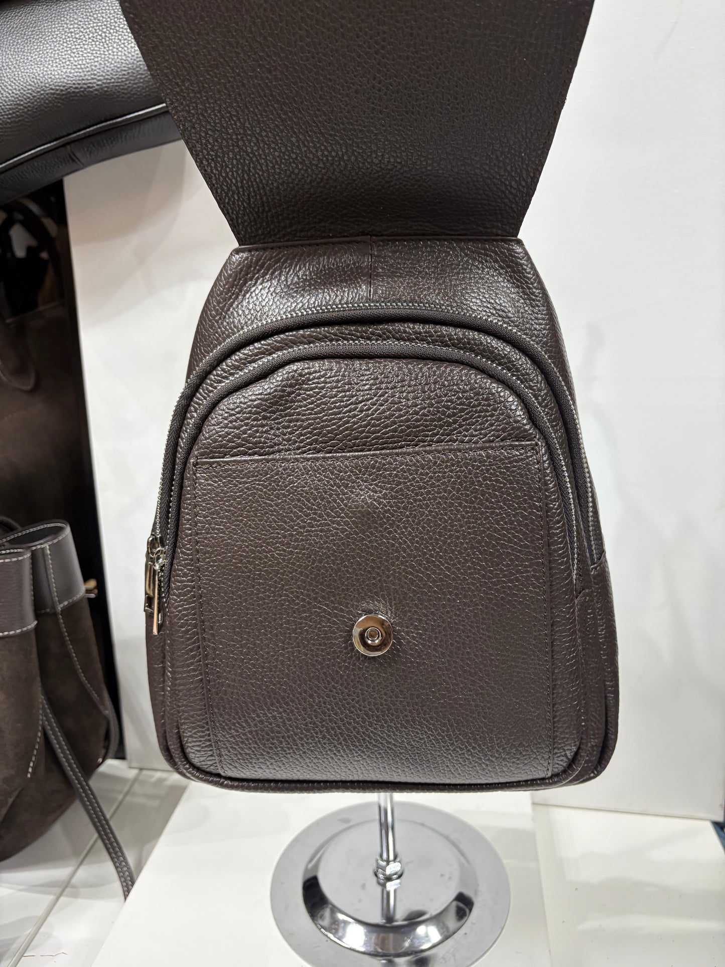 NOWOŚĆ plecak VEZZE skóra naturalna brąz