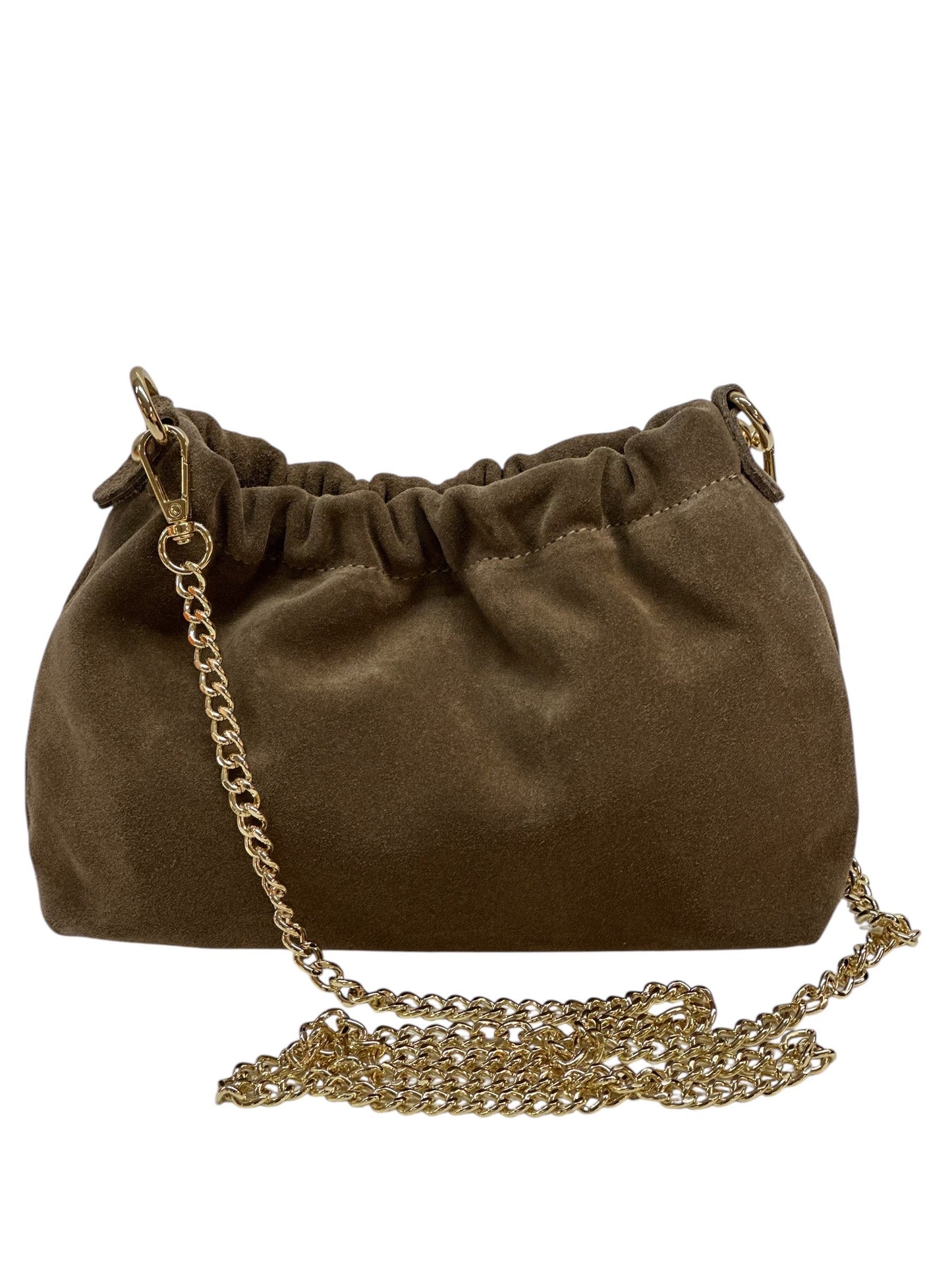 NOWOŚĆ Torebka zamsz naturalny włoska