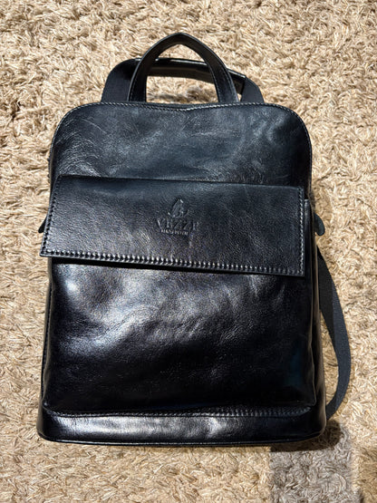 NOWOŚĆ Plecak skóra naturalna czarny włoska