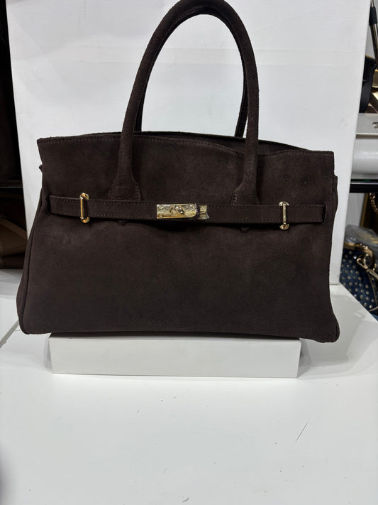 NOWOŚĆ VEZZE  zamsz naturalny czekolada