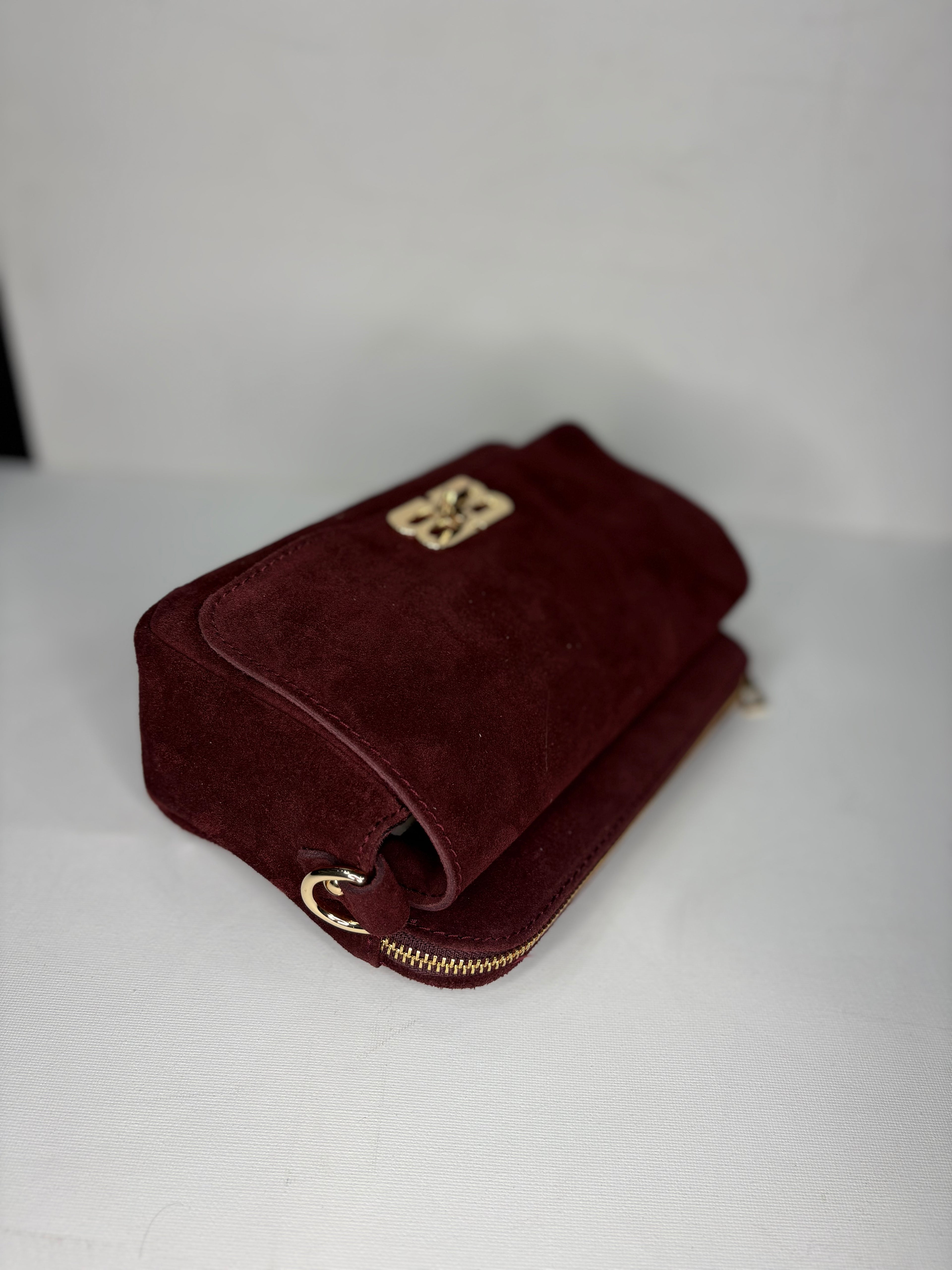 NOWOŚĆ VEZZE zamsz naturalny bordo