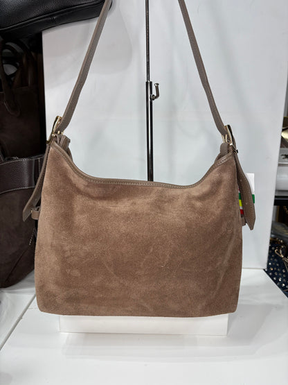 NOWOŚĆ Torebka VEZZE zamsz naturalny