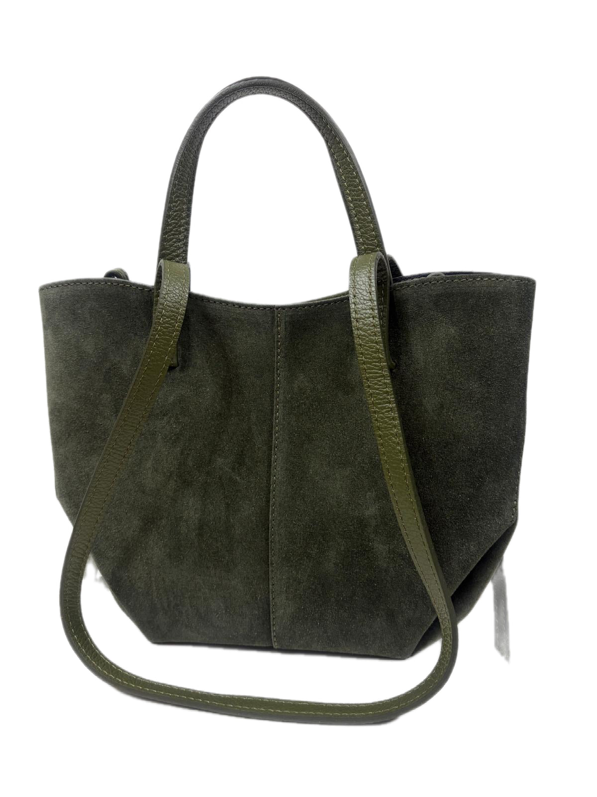 NOWOŚĆ Torebka skóra naturalna zielone włoska