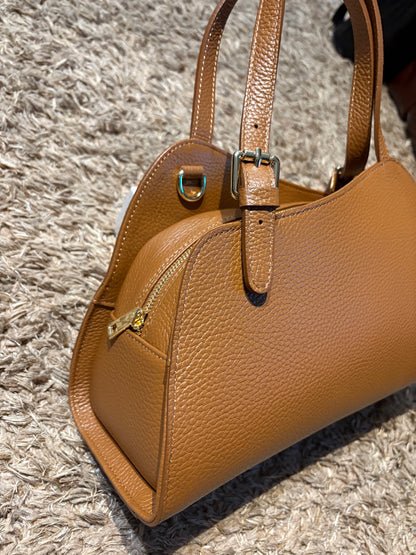 NOWOŚĆ Torebka skóra naturalna carmel włoska