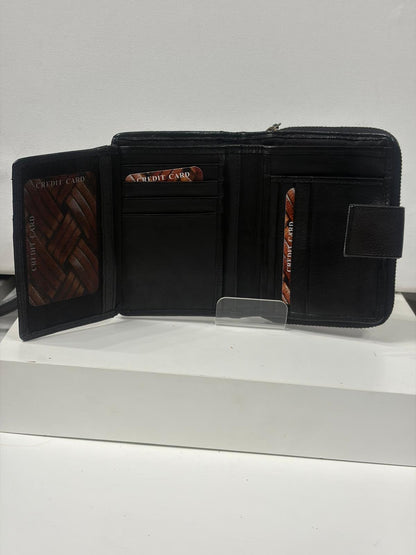 NOWOŚĆ Portfel damski skórzany czarny