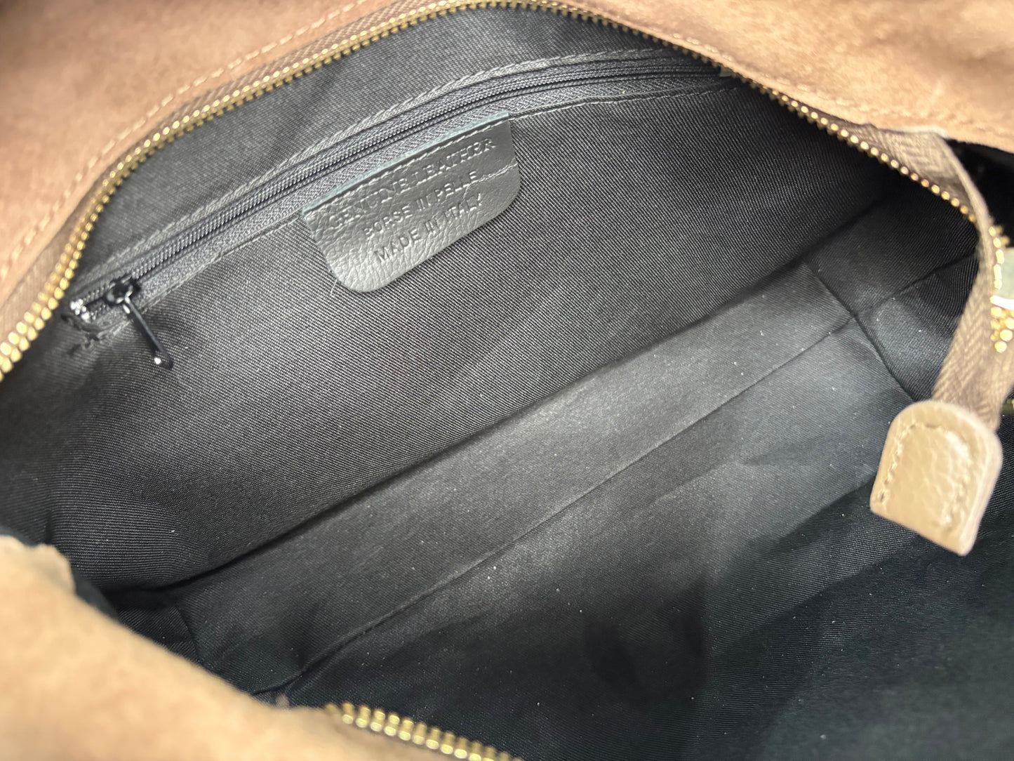 NOWOŚĆ Torebka VEZZE zamsz naturalny