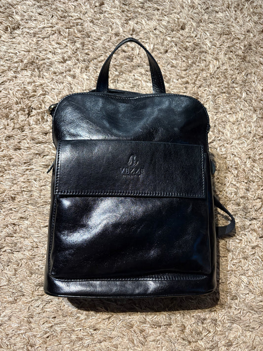 NOWOŚĆ Plecak skóra naturalna czarny włoska