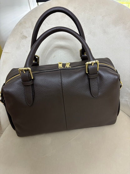 NOWOŚĆ Torebka skora naturalna czekolada włoska