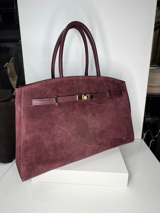 NOWOŚĆ VEZZE zamsz naturalny bordo