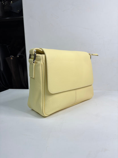 NOWOŚĆ VEZZE skóra naturalna  żółta