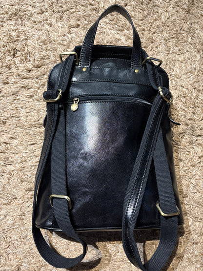 NOWOŚĆ Plecak skóra naturalna czarny włoska