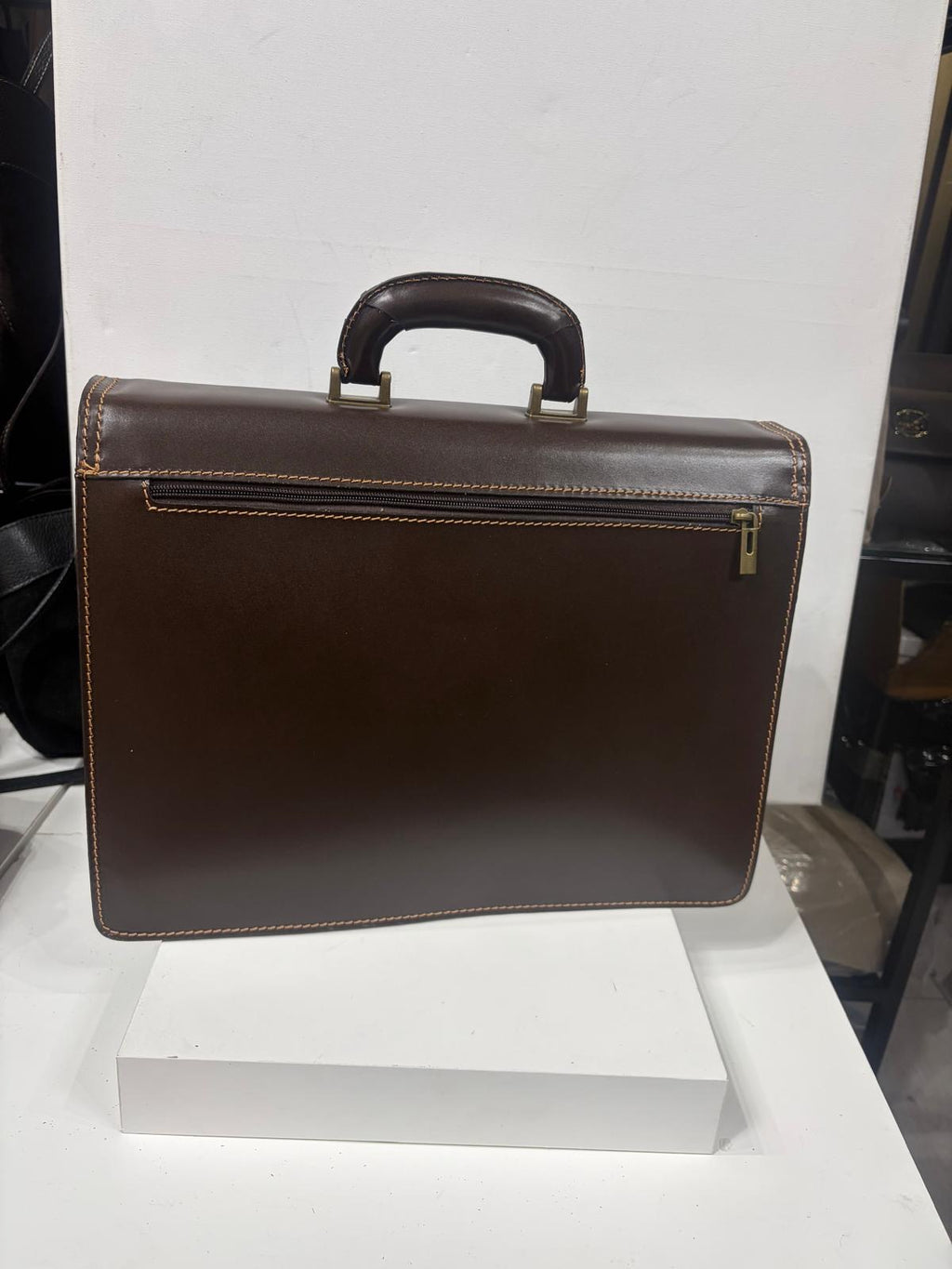 NOWOŚĆ torba skórzana teczka A4 torba elegancka brązowa