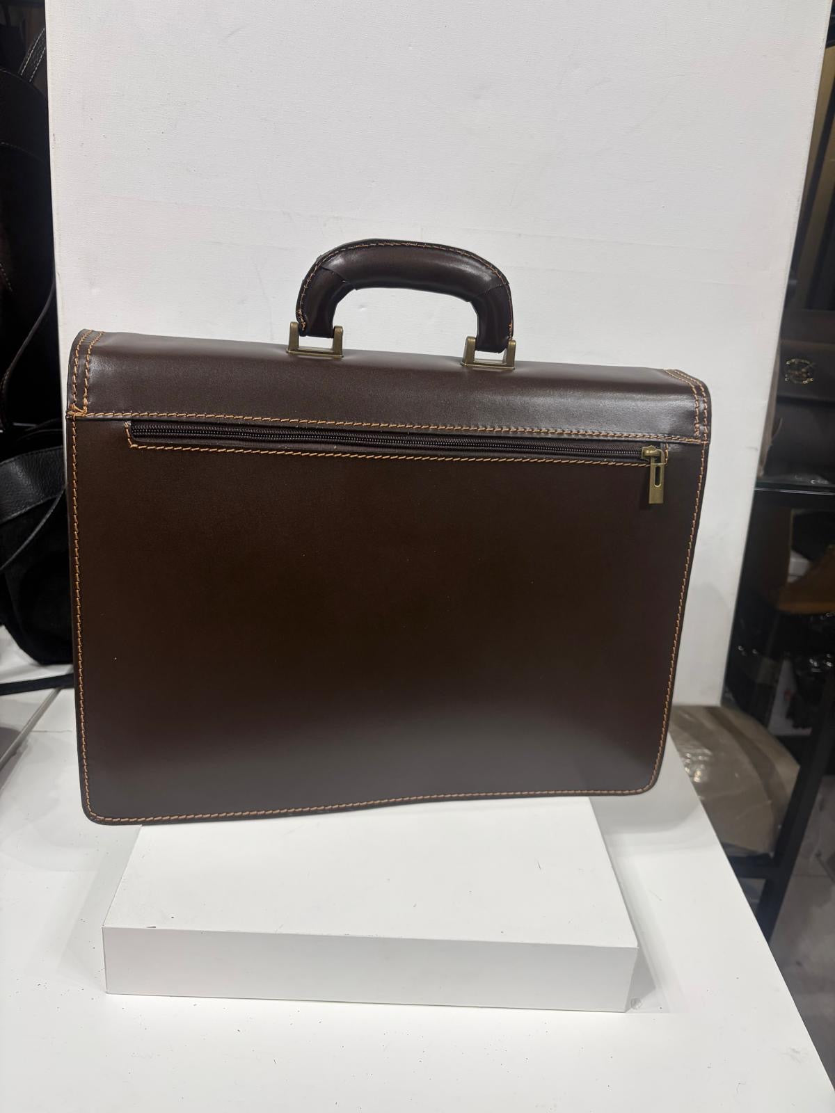 NOWOŚĆ torba skórzana teczka A4 torba elegancka brązowa