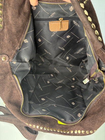 NOWOŚĆ VEZZE  zamsz naturalny czekolada