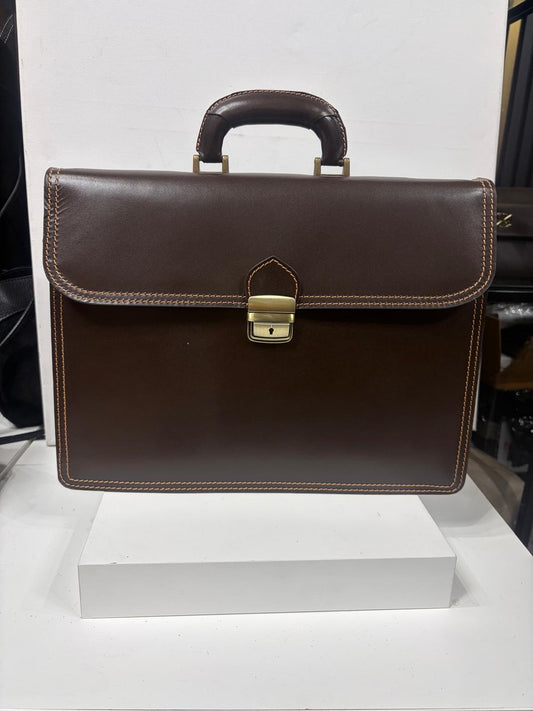 NOWOŚĆ torba skórzana teczka A4 torba elegancka brązowa